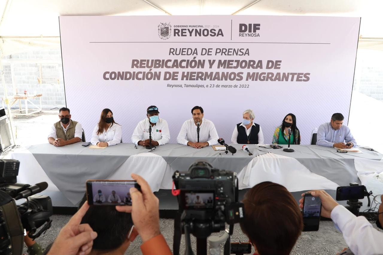 Gobierno Municipal y asociaciones civiles atienden tema migratorio en Reynosa.